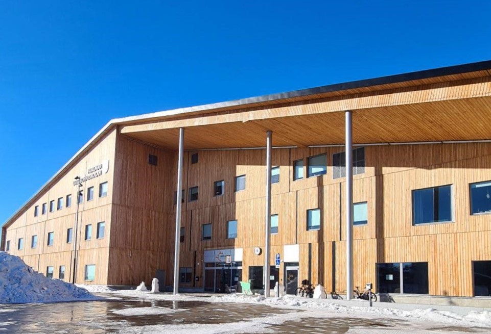 Bild på byggnaden där nya  Kirunas lärcentra ligger